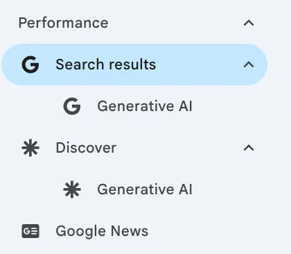 Generative AI Performance Report in Google Search Console